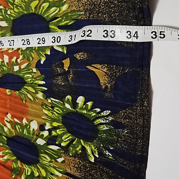 Miaozixin Flowy Colorful Floral Long Skirt Size M/L #W-644 - Picture 9 of 10